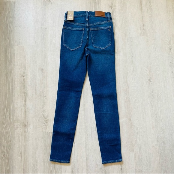 Madewell 10" High Rise Skinny Denim Jens Blue Sz 25 - Picture 4 of 16